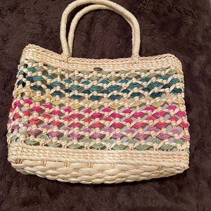 Scala collection Vintage Straw Bag  bag, Multicolor bag